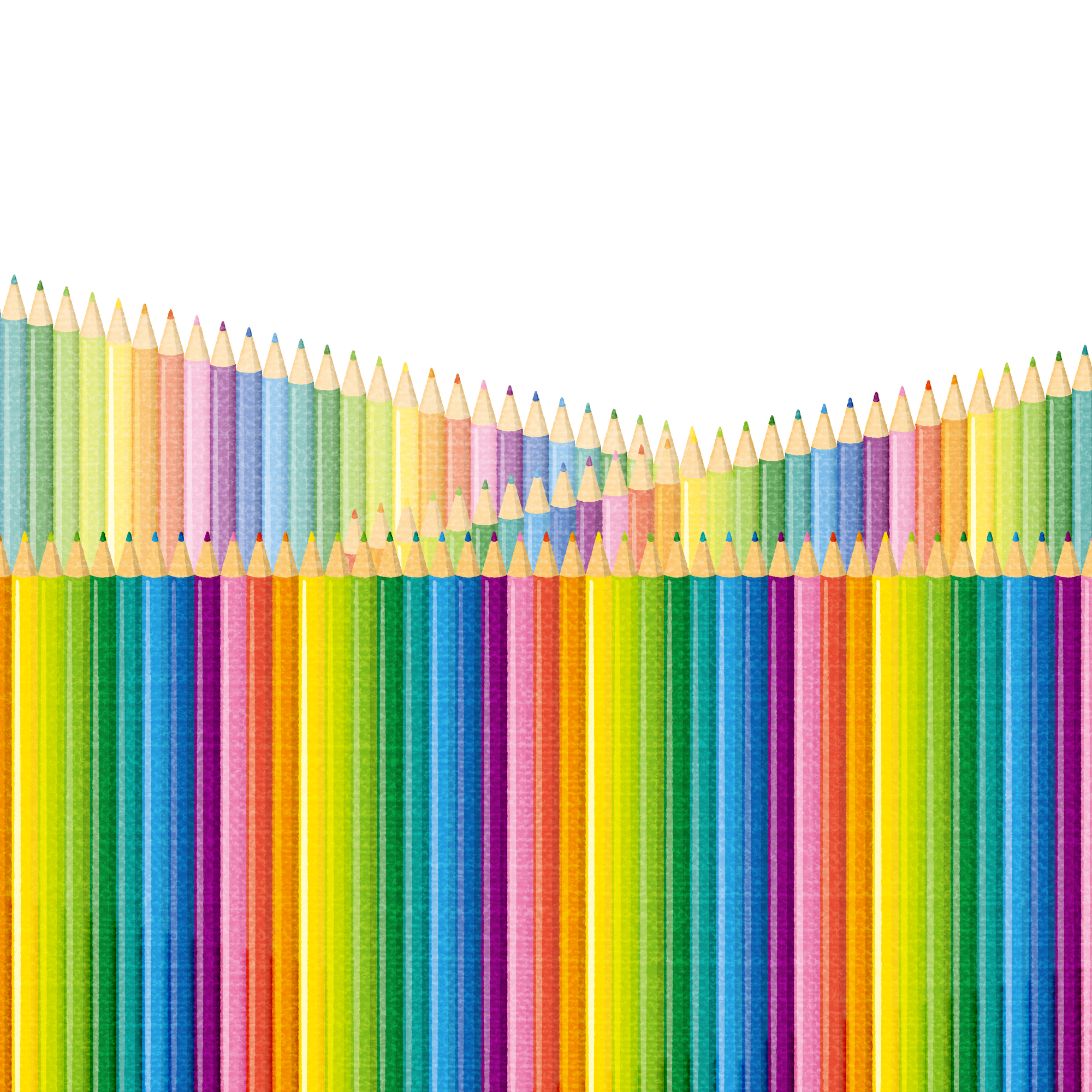 色々な色の色鉛筆