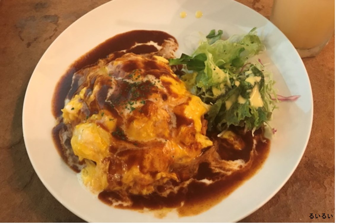 若鳥のチーズオムライス