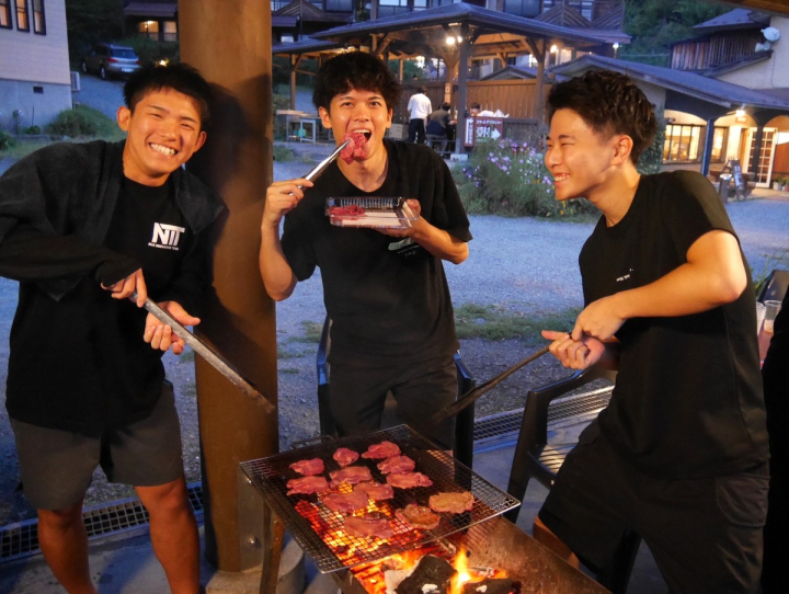BBQの様子