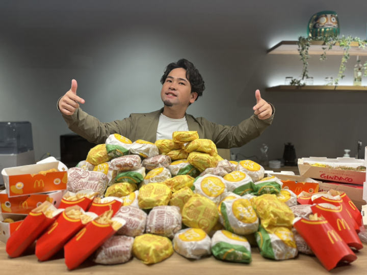 ハンバーガー&たこ焼き100個