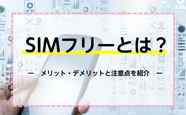 SIＭフリーとは？メリット・デメリットと注意点を解説